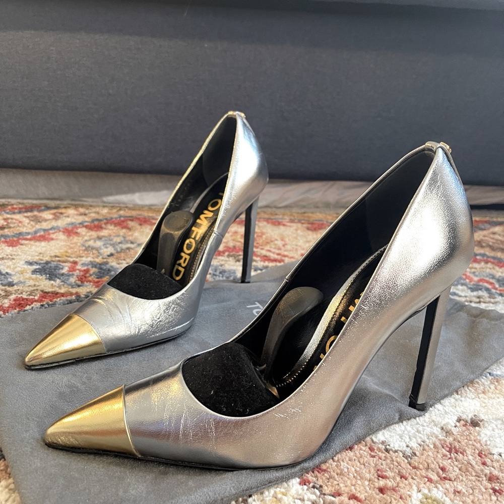 Tom Ford metallic shoes